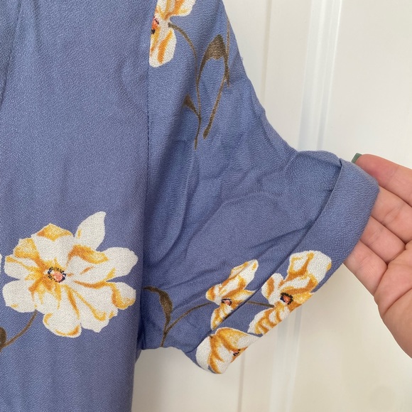 Volcom High Low Button Up Floral Sun Dress - Picture 5 of 7